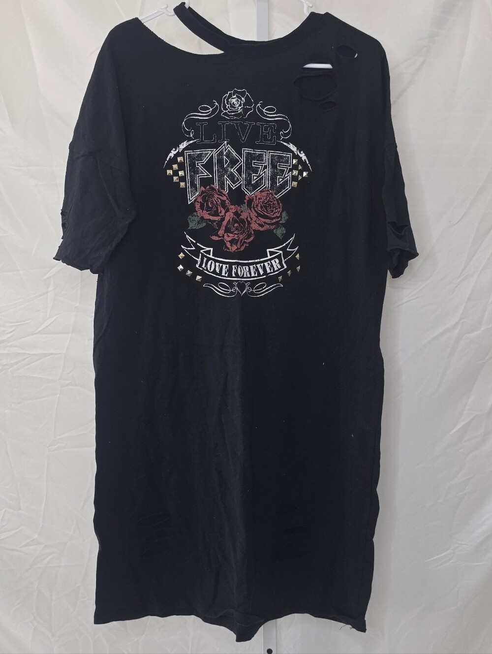 (PLUS+) Rockstar Distressed Dress